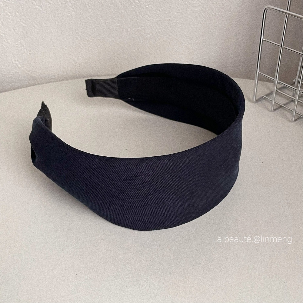 Diadema superior de cráneo alto Diadema de fragancia pequeña negra de alta calidad Diadema de estilo perla coreana arco simple cueva para el cabello accesorios para el cabello femenino