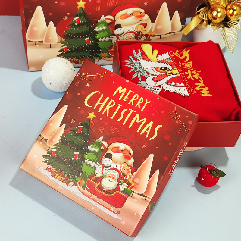 Nueva bolsa de regalo de Navidad bolso bolsa de papel al por mayor bolsa de regalo Portátil Bolsa de embalaje de dibujos animados