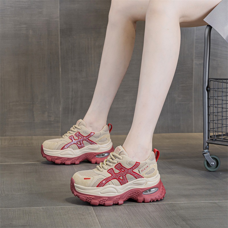 Women's Chunky-soled Dad For Petite Individuals, 2026 New Model, Casual, Fashionable, Versatile, Internet Celebrity_vogvips.com