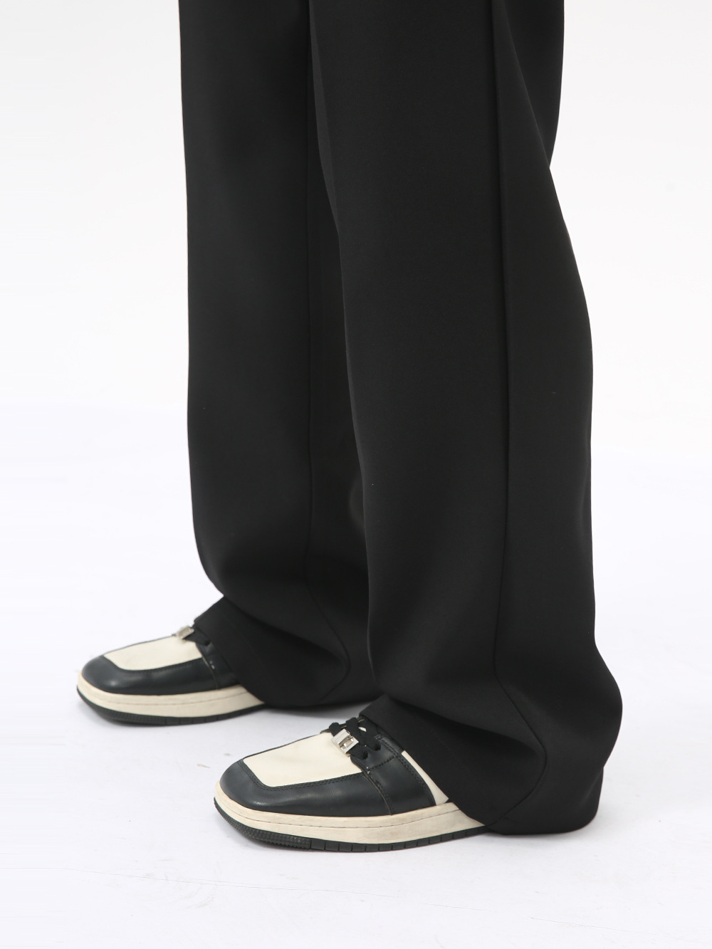 MTLCLOTHES Hombres| 2024 otoño nuevo producto coreano de alto lujo simple de color sólido pantalones casuales rectos sueltos