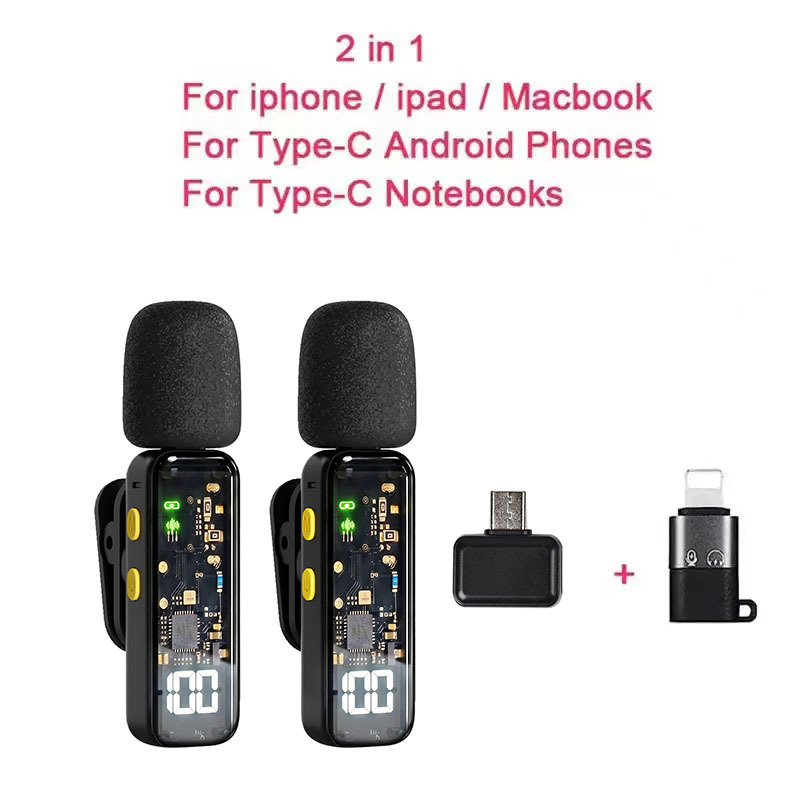 Modo privado transfronterizo L7 micrófono inalámbrico teléfono móvil transmisión en vivo al aire libre reverberación de video reducción de ruido monitoreo Bluetooth collar clip micrófono