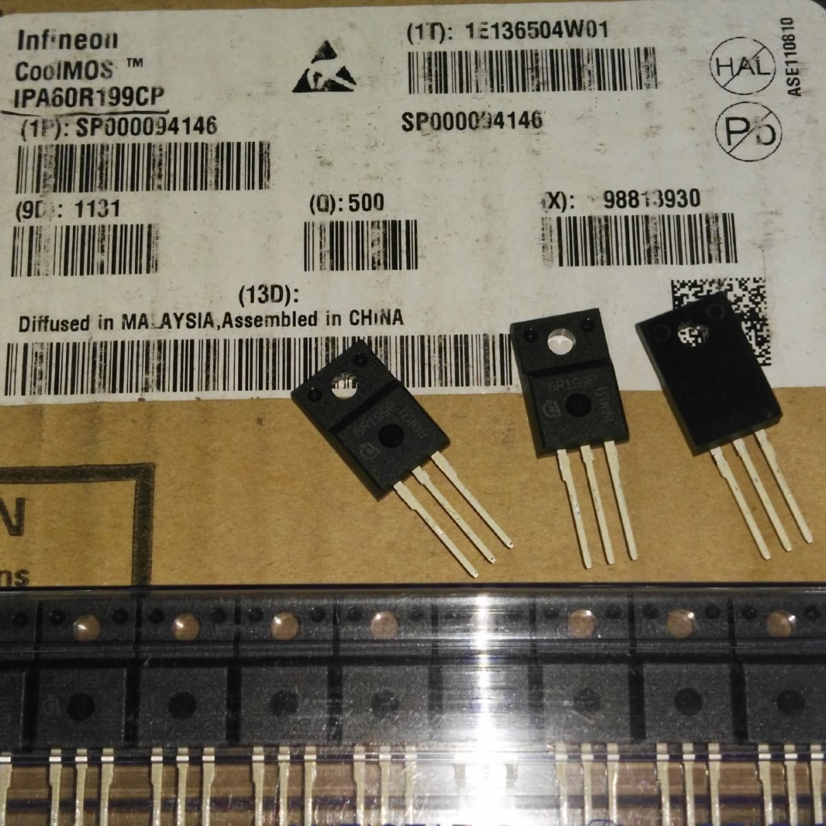 IPA60R199CP 全新原装场效应管 6R199P 16A650V TO-220F