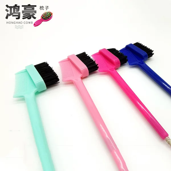 New steel needle pointed tail double-headed eyebrow brush eyebrow dyeing eyebrow pick hair multi-use eyebrow brush multi-specification eyelash eyebrow brush