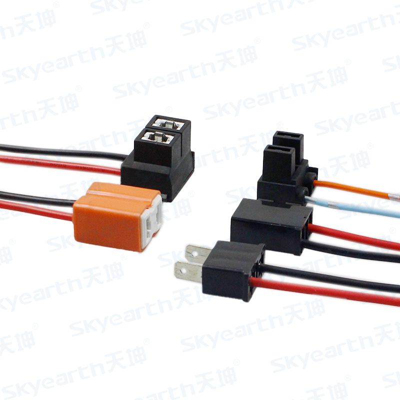 Fábrica directa de suministro de H7 carro faro soporte de lámpara de niebla LED arnés de cableado cerámico conector macho y hembra en stock