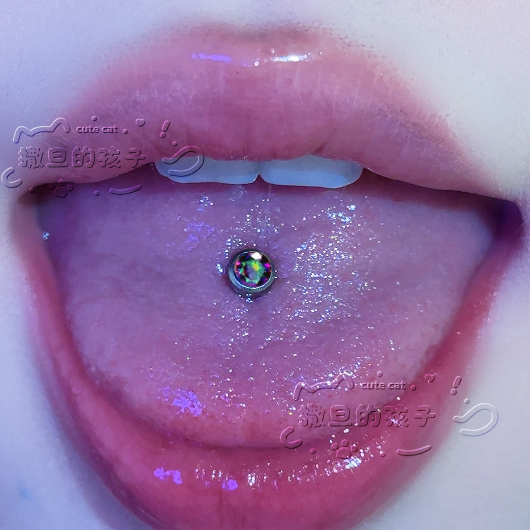 Satan's Child F136 Titanium Alloy Tongue Piercing – Natural Feel, Comfortable for Drinking, Extremely Shiny detail image 8