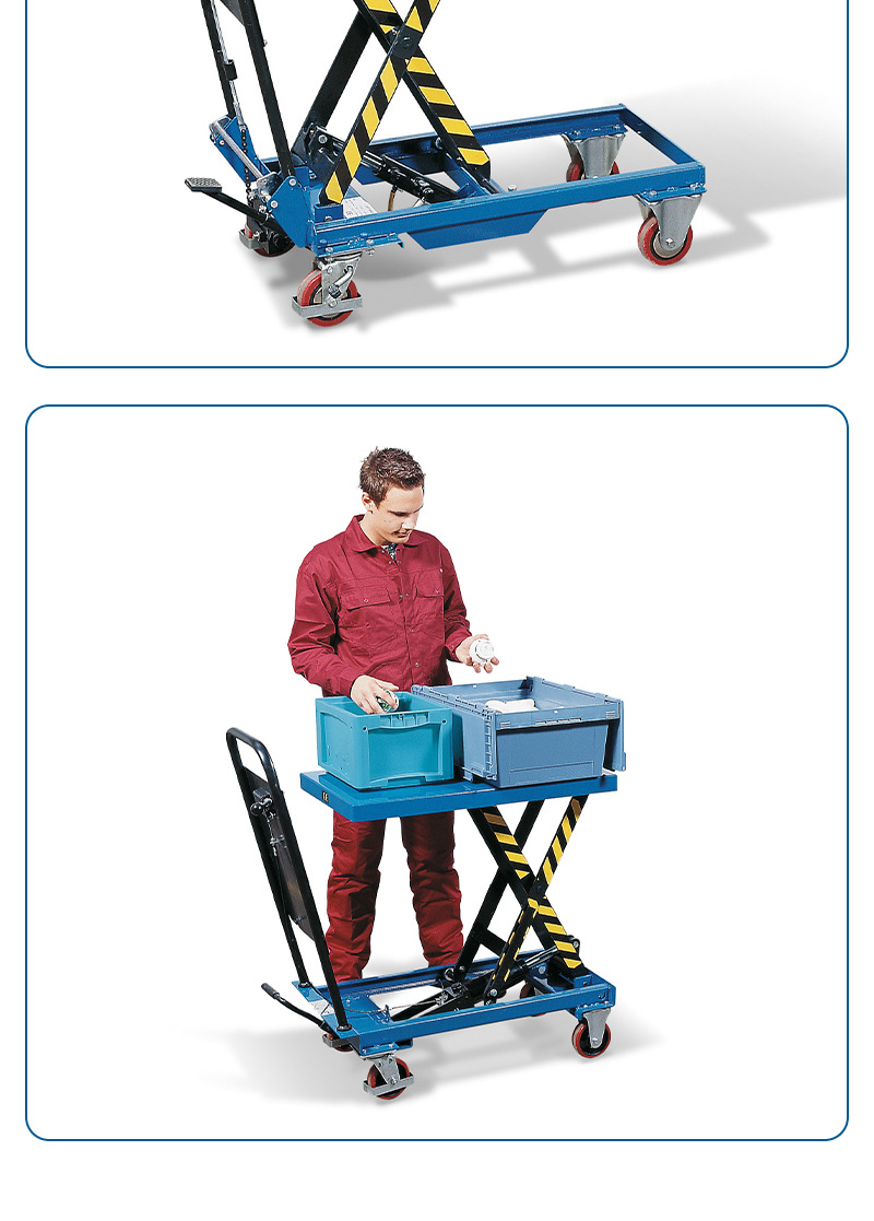 Denios Single-Scissor Load-Bearing Adjustable Lifting Workbench Industrial Warehouse Workbench Movable