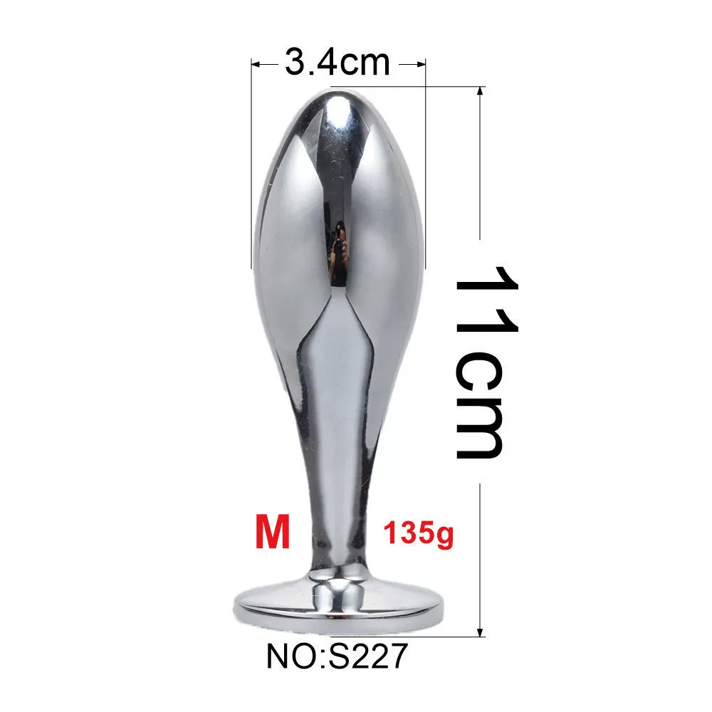 Detachable Anal Plug Heads, Silicone & Metal Options, Multiple Shapes and Sizes