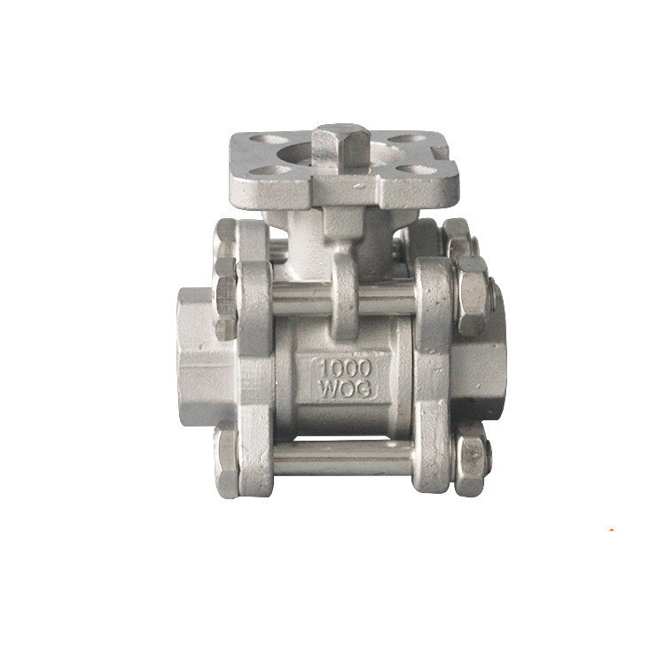 厂家直销三片式高平台内螺纹球阀 不锈钢3PC丝扣球阀三段式球阀