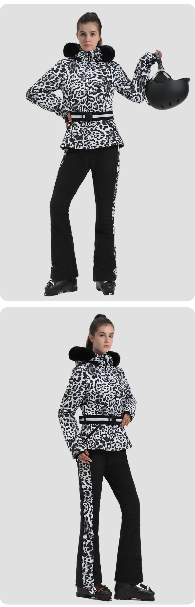 Neue Skibekleidung für Damen, extrem kalt, professioneller Doppelbrett-Schneeanzug, winddicht, warme Daunen-Skibekleidung für Damen_voghion.com