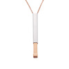 Fashionable necklace stainless steel, three dimensional pendant, European style, simple and elegant design