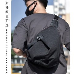 男士胸包帆布背包斜挎包大容量單肩包挎包學生書包跨境貨源S117#