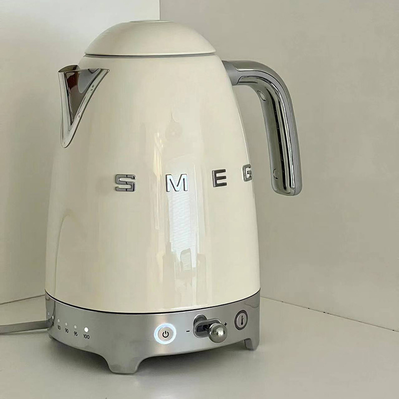 SMEG Flagship Store Smeg KLF04 Electric Kettle 1.7L Household Boiling Water, Tea and Heat Preservation Integrated 7-speed Temperature Control