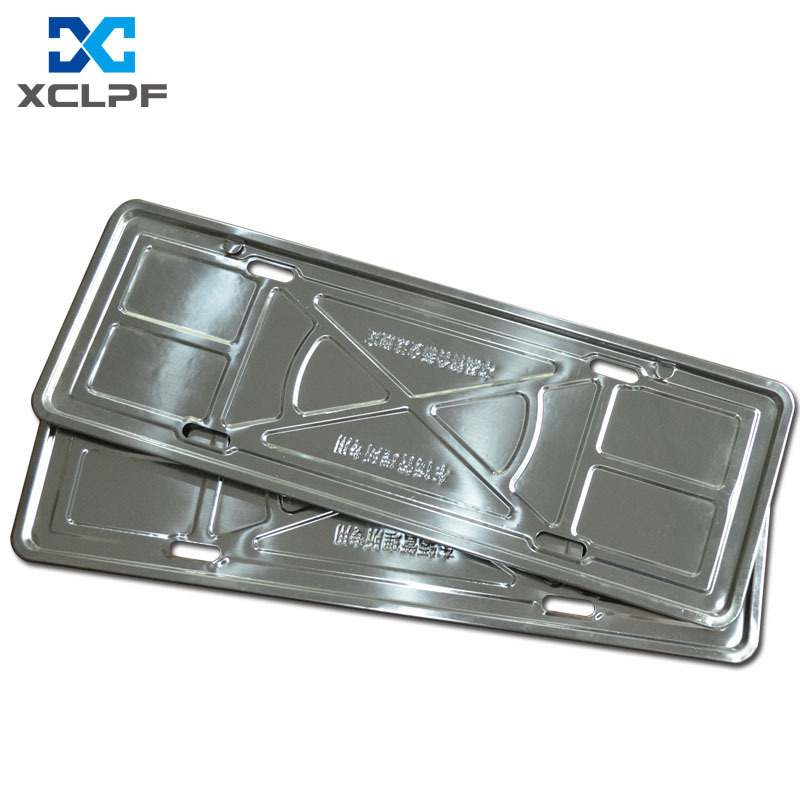 Factory Supply New Traffic Regulation Vehicle Management Station Specialized Stainless Steel Tray License Plate Holder License Plate Frame Automotive Accessories
