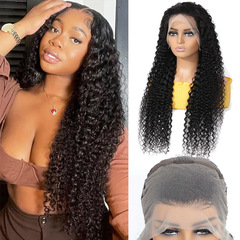 13*4lace wigs前蕾丝全真人发卷发头套human hair假发kinky curly