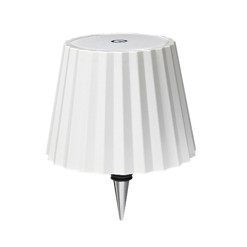 플러그인 - 주름진 표면 - 흰색 - 플라스틱