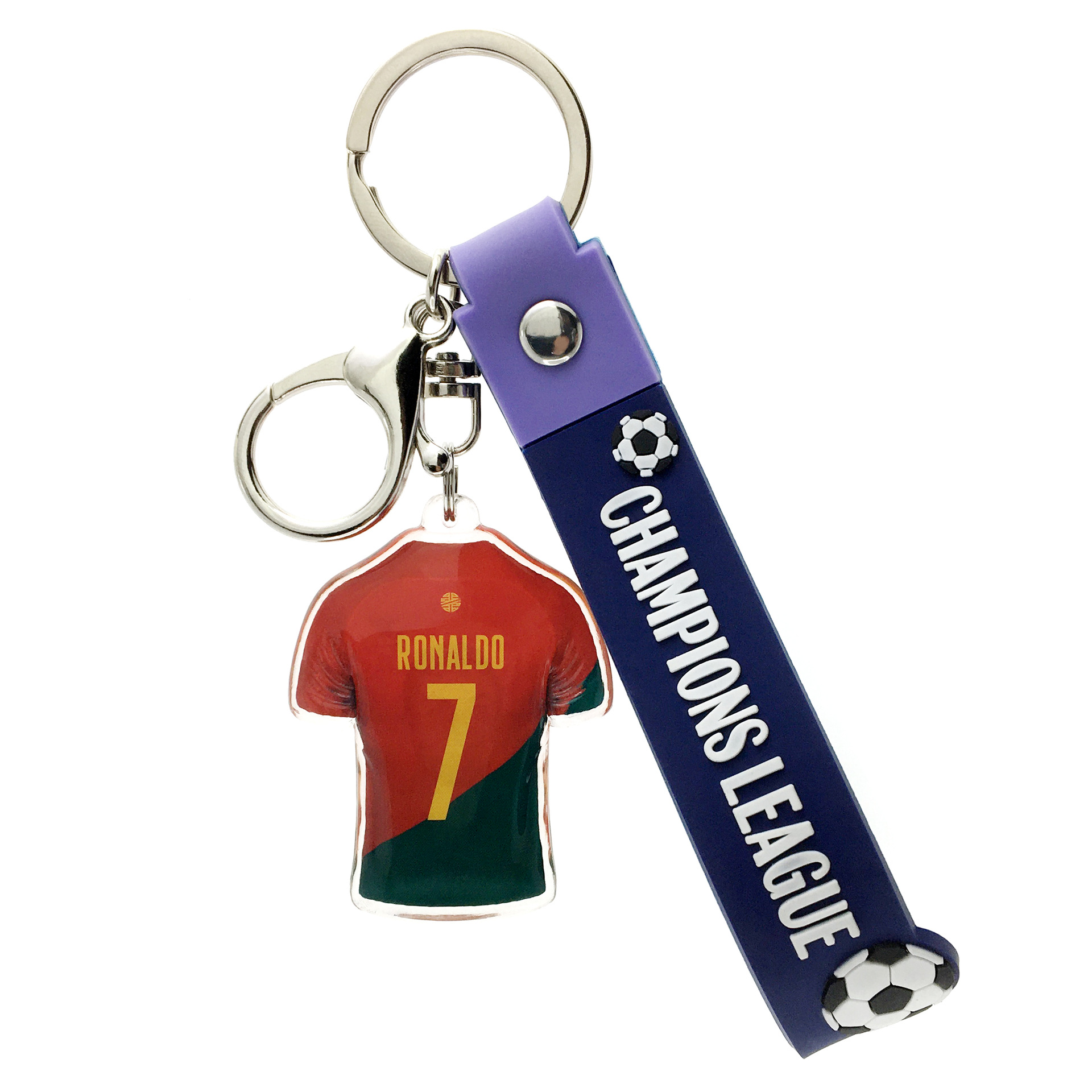 葡萄牙队-7#梅西A款+墨蓝手带-白底图反面