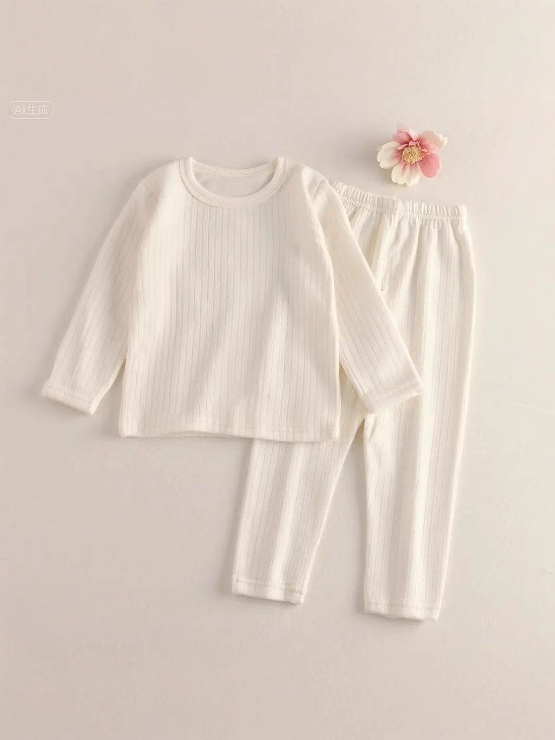 Jacquard de algodón de cuello redondo de dibujos animados set de ropa para el hogar de niños 2025 otoño y invierno nuevo Derong abrigo tejido de otoño pantalones de otoño