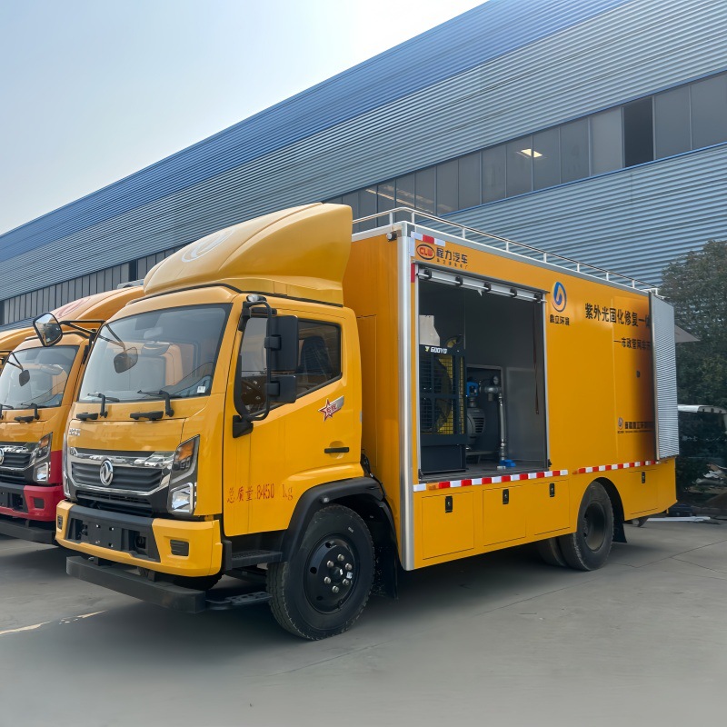 国六东风多利卡紫外光固化管道修复车 免开挖排水管网修复工程车
