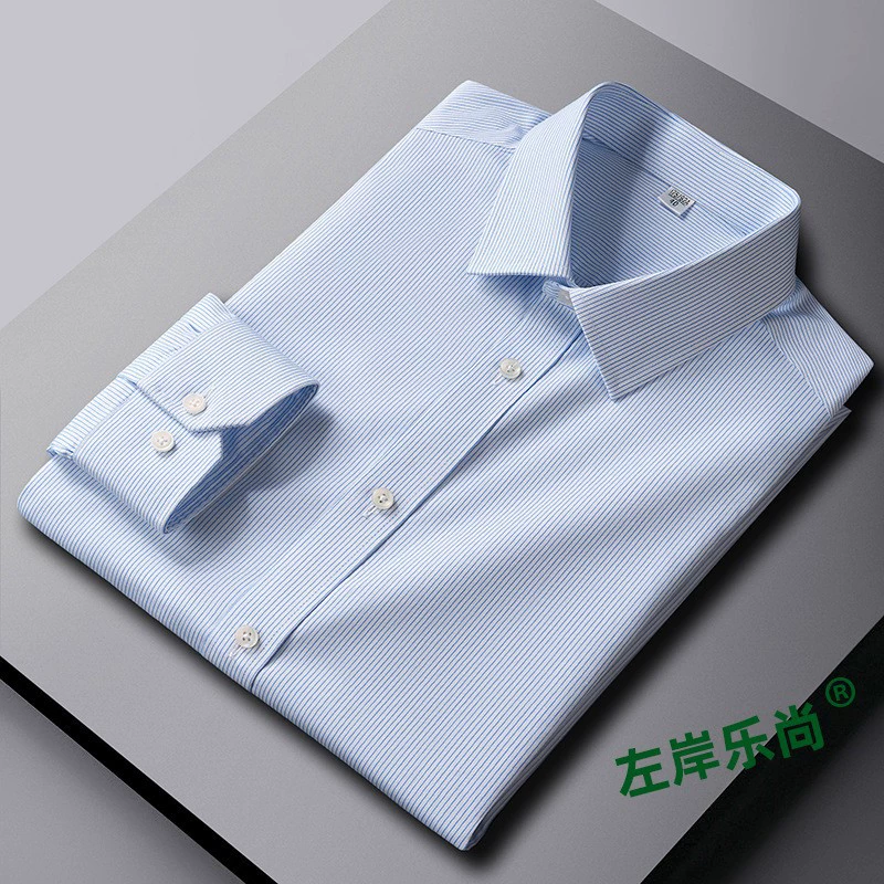 Elite белая хлопковая синяя сорочка, slim fit, 100% хлопок