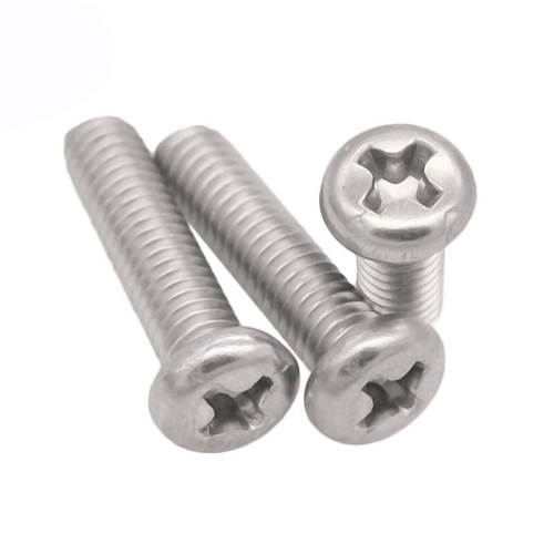 304 stainless steel pan head cross screw M5 M6 M8 M10 M12 half round head YB818 round head machine thread screw