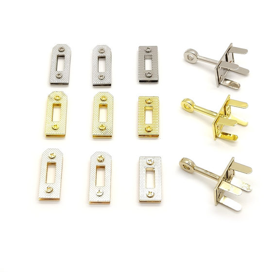 in stock manufacturers wholesale women's bag hardware accessories zinc alloy lock small size Kelly bag screw lock 4-piece accessories