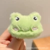 Frog plush brooch