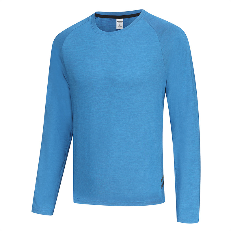 Correr ropa de secado rápido Camiseta de manga larga para hombres primavera y verano nuevo entrenamiento fitness mañana correr ropa deportiva Top baloncesto ropa de ciclismo