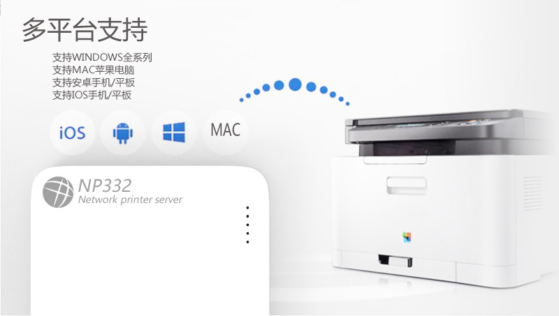 Np332多接口USB网络打印服务器