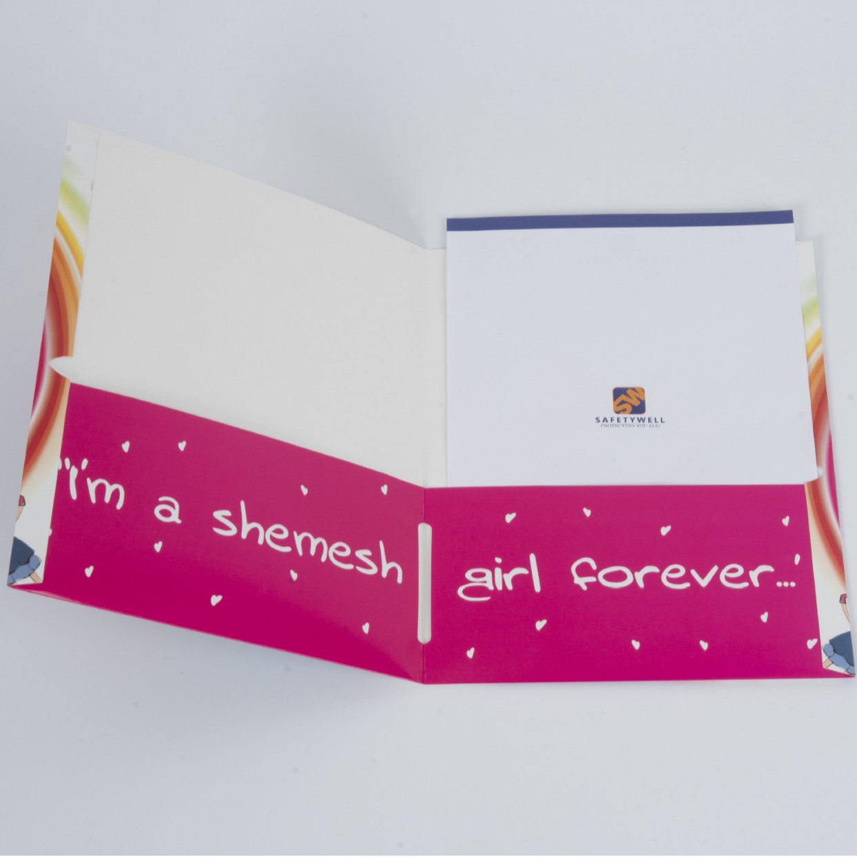 封套印刷设计企业公司展会合同文件资料插页产品标书卡纸单页封套