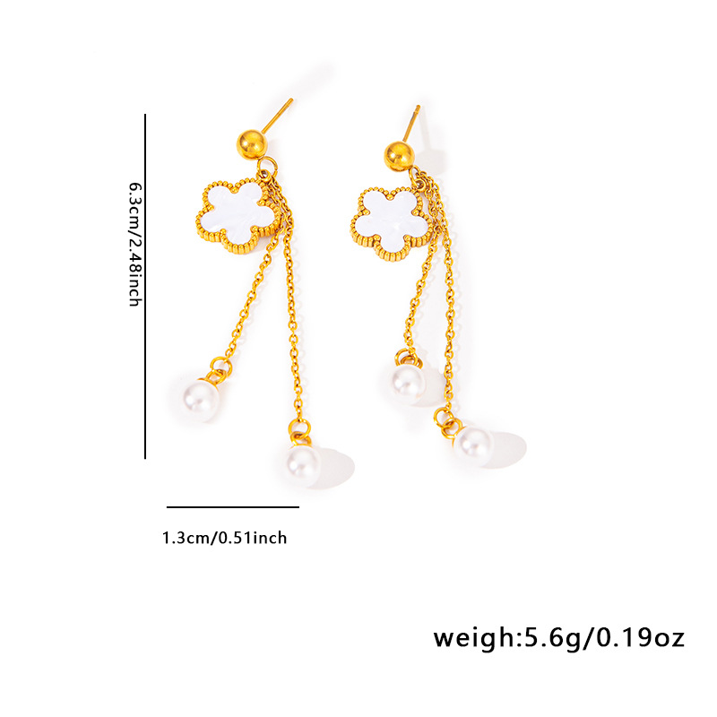6g Weight 0.03µm Gold Plating Thickness Electroplated Gold Plating Process 201 Stainless Steel Ear Needle Material Golden Plated Plating Material Stone-Free Inlay Material Earrings Classification 1 Pair Quantity Daily Occasion 201 Stainless Steel Material Heart Shape, Flower, Butterfly Pattern Women's Gender IG Style Style Inlay Craft 1 Pair IG Style Heart Shape Flower Butterfly Inlay 304 Stainless Steel Shell Drop Earrings 14