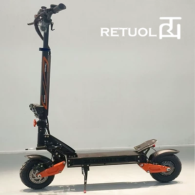 Qatlanan elektrik skuterlər — Retuol 10.5-Inch 60V - orange-60v-dual-drive-5000w256ah-battery-life-65km-speed-65-yards-with-damper