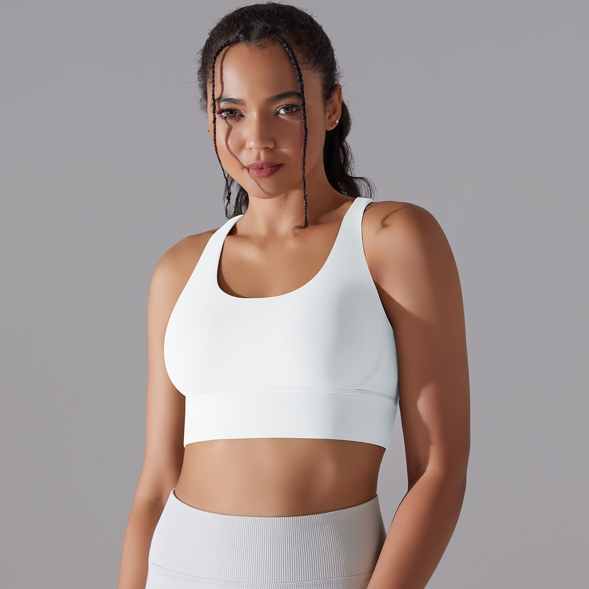 127g Weight Sleeveless Sleeve Length Nylon, Spandex Fabric Type Short Top Length Halter Crisscross Tank Tops Type Fitness, Yoga Occasion U Neck Neckline Solid Color Pattern Sports Style Sports Solid Color Nylon Spandex U Neck Active Tops Halter Crisscross Tank 14