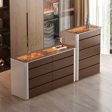 新款意式家用客厅靠墙斗柜主卧可移动床尾收纳柜首饰柜组合