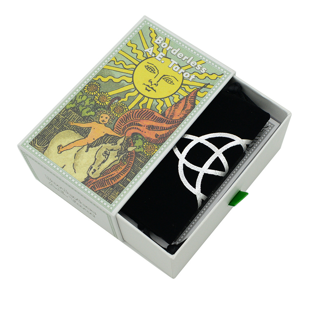 thumbnail image 2 of 78 cartas de Tarot en inglés Waite, caja de regalo extraíble de 7x12 con instrucciones de juego de papel, cartas de juguete para juego de mesa, 2 of 5