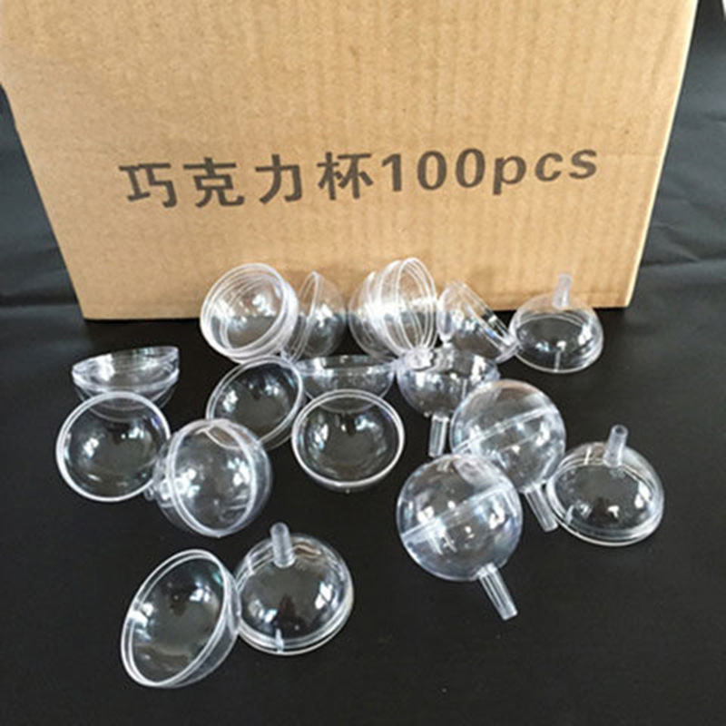 Tapa de flores de chocolate Taza de flores de acrílico con tapa redonda transparente Día de San Valentín Ramo Ferrero Material de bricolaje Embalaje de flores