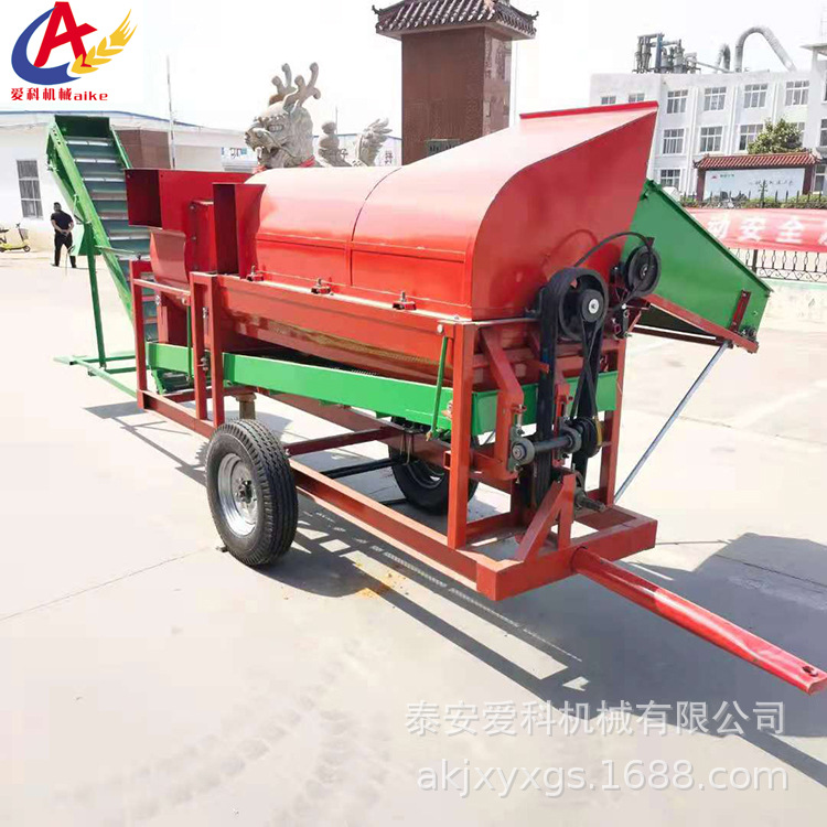 8000型干湿花生摘果机农用花生秧果分离机新型花生脱果机打花生机