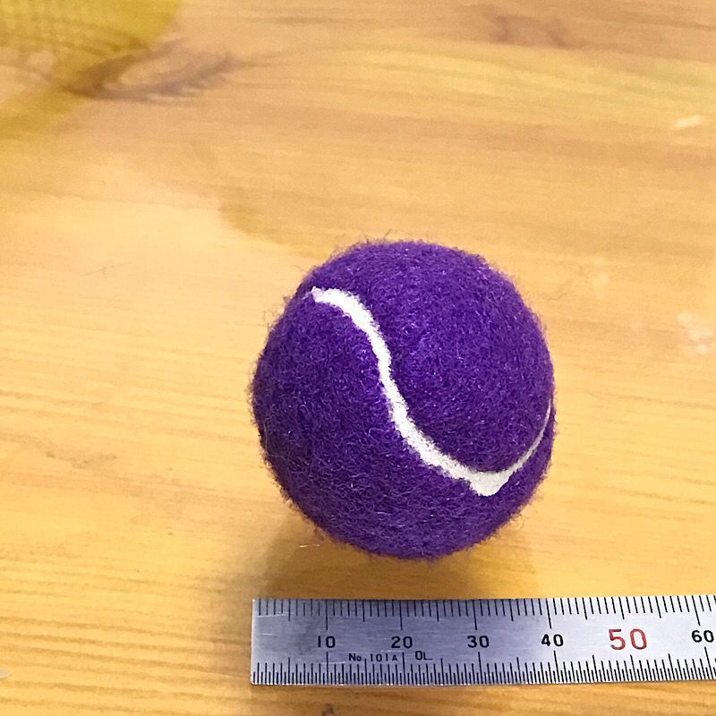 4CM 보라색 작은 테니스 공