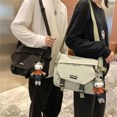 Japanese trendy brand tool style crossbody bag men's student large capacity messenger bag men's and women's street functional style shoulder bag