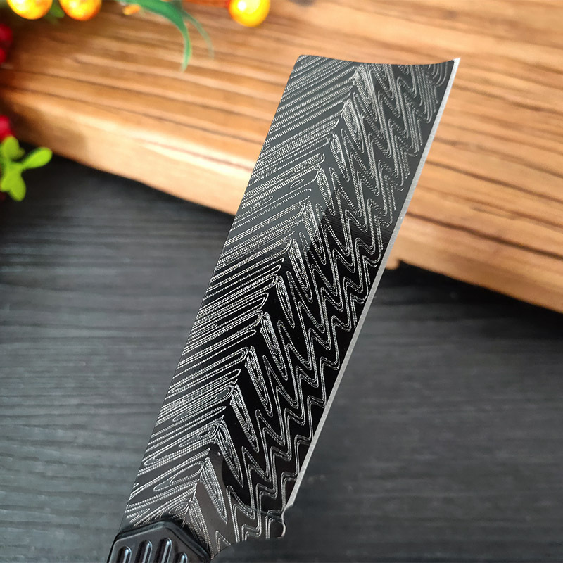 Cuchillo de cocina de acero inoxidable cuchillo de cocina doméstico cuchillo de corte de carne al aire libre cuchillo de fruta portátil cubierta