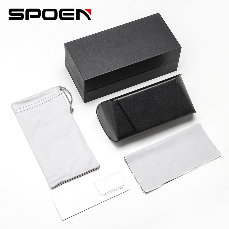 Nueva caja de gafas de cuero PU caja de embalaje completa logotipo de impresión privada de tres capas de tapa de cielo y tierra de alta gama caja de gafas al por mayor