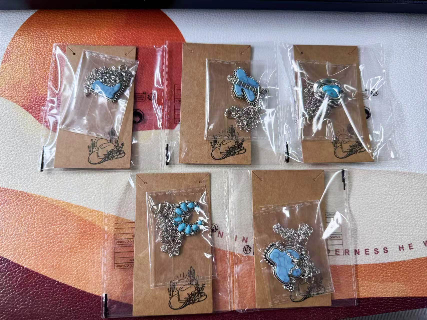 Alloy Material Cactus Pattern All Seasons Season Retro Cactus Alloy Cable Chain Pendant Necklaces Wholesale