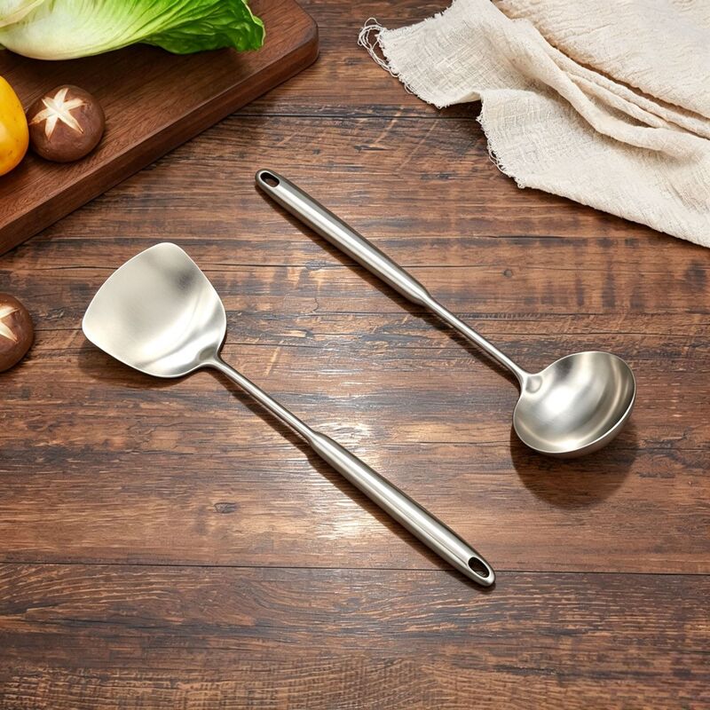 Kitchen Utensils, Stainless Steel Spatula, Cooking Spatula, Household Long-Handled Soup Spoon, Cooking Spoon, Spatula, Kitchen Utensils