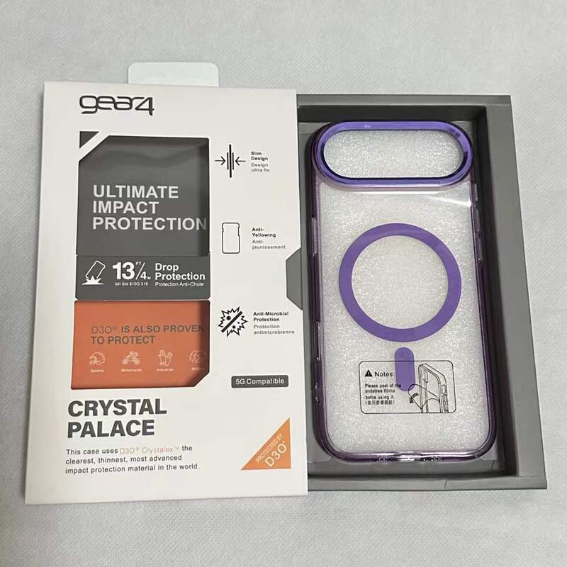 Cross-Border New Acrylic Case Suitable for iPhone 17 Pro Max, Transparent with 16 Magnets, Gear4 Hardware G4 Phone Case Cross-Border New Acrylic Case Suitable for iPhone 17 Pro Max, Transparent with 16 Magnets, Gear4 Hardware G4 Phone Case