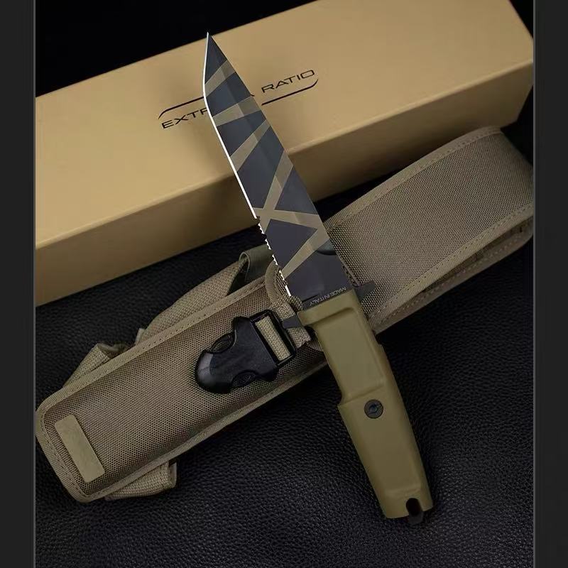イタリア ExtremaRatio 絶対軍事学校 N690 ステンレス鋼戦術キャンプ屋外ストレートナイフ|undefined
