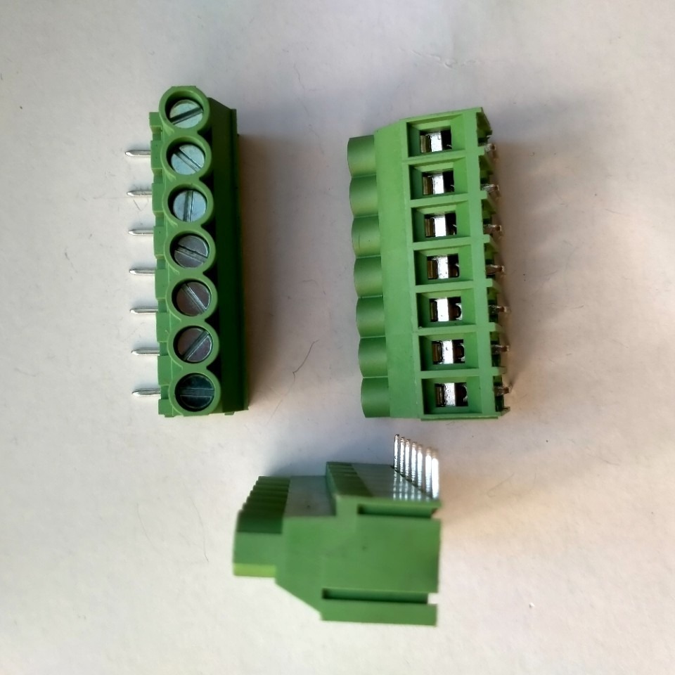 螺钉式接线端子DC635/KF635/DG636 卧式弯脚7P端子台