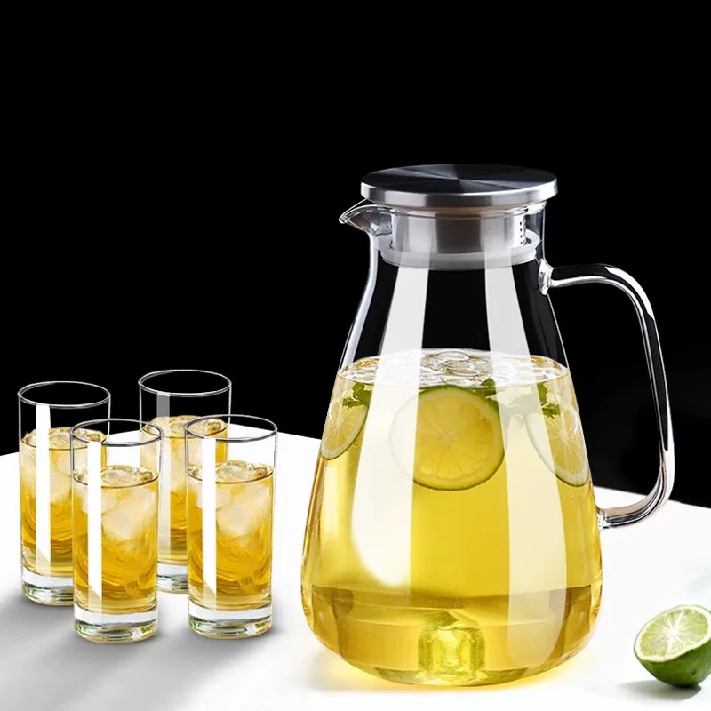 Glass teapot, explosion-proof capacious set