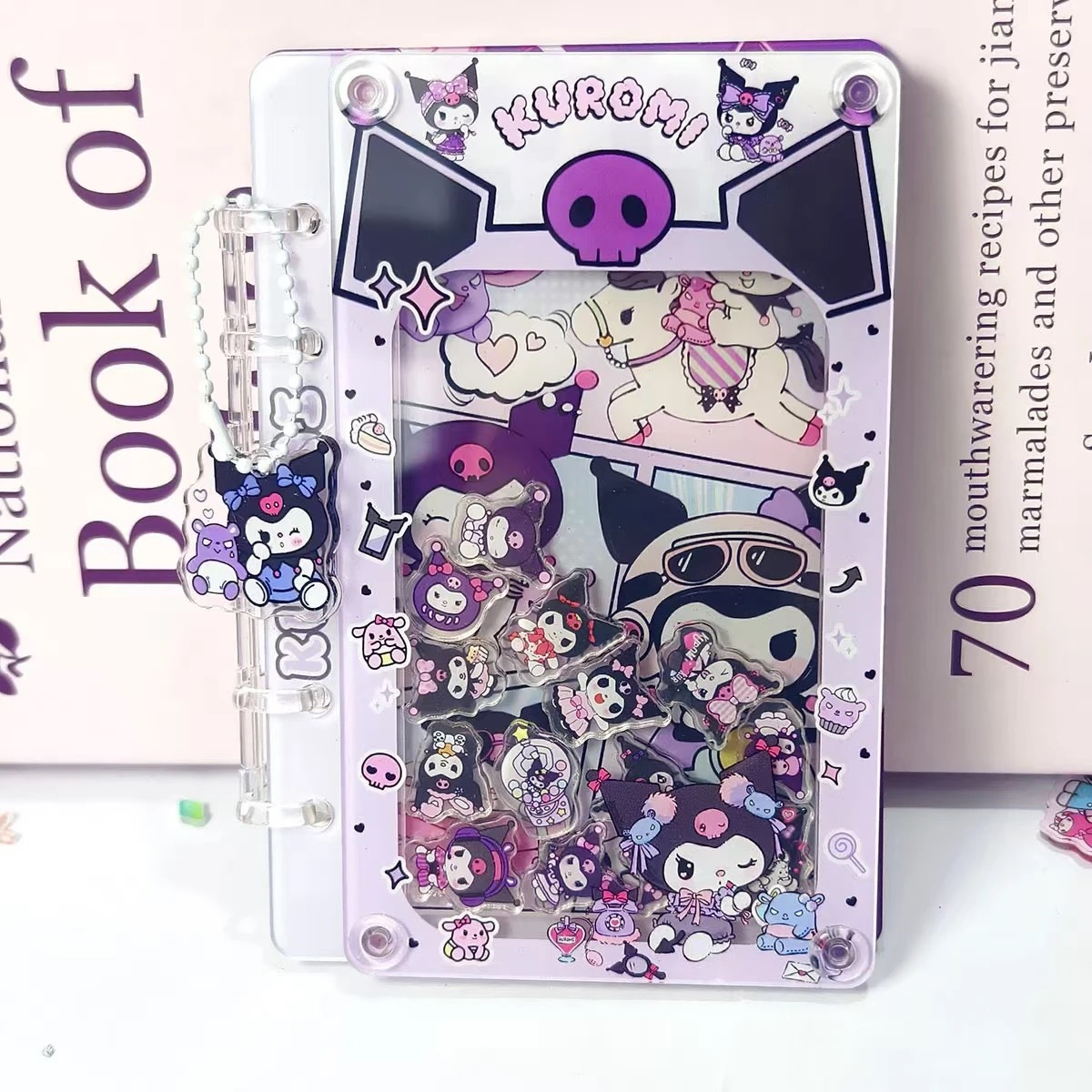 Diy手帳創意シートa 7ロックノート小馬小新バレーボール少年アクリルバインダー