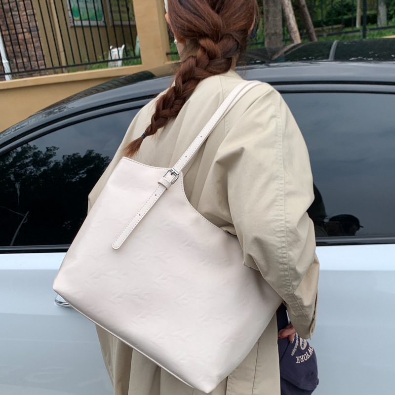 休闲简约大容量新款托特包2025女式秋季百搭爆款时尚潮单肩包|undefined
