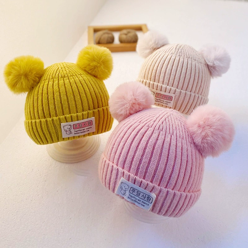 A Зимняя детская шапка милая супер милая новая шапка для новорожденных