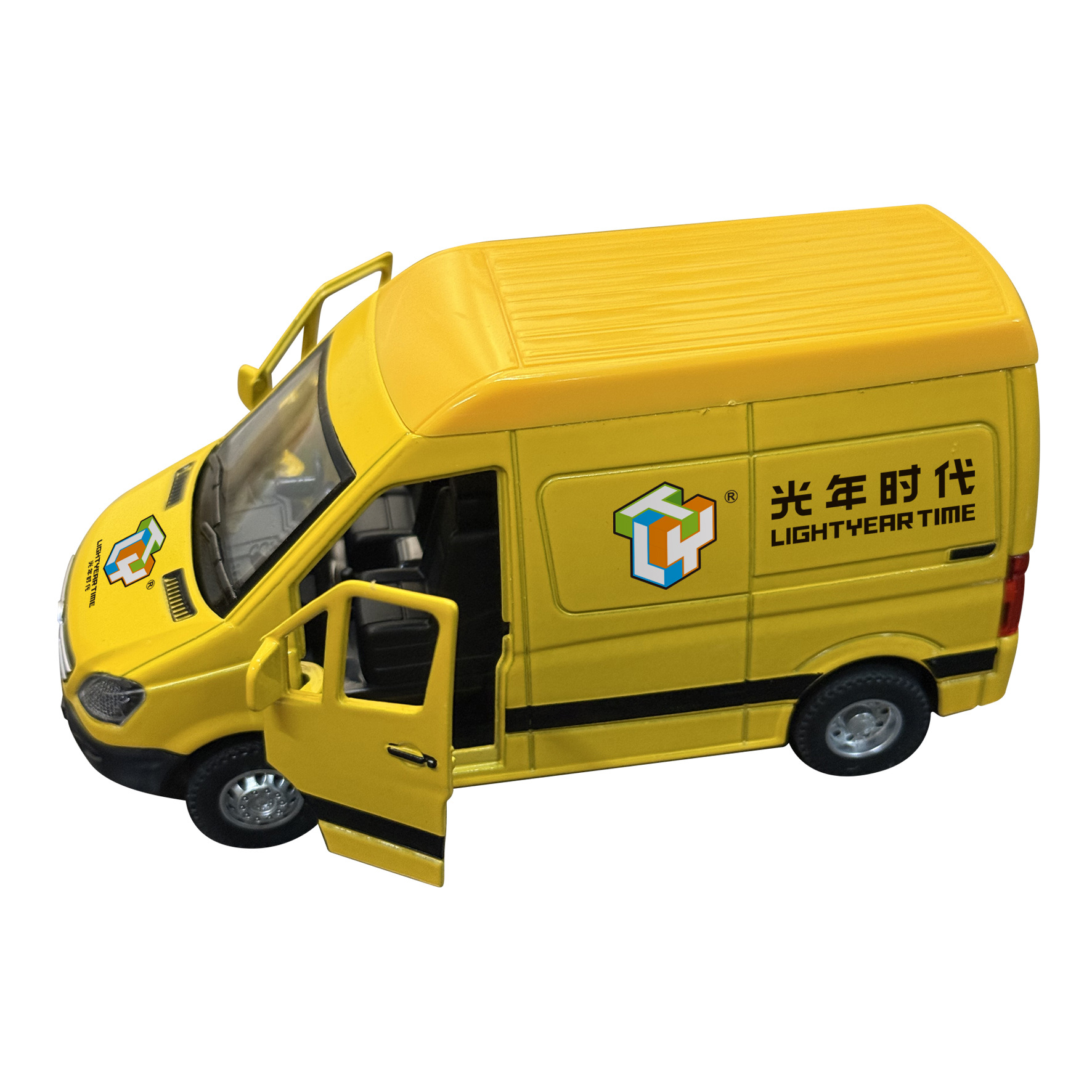 Customized empresa aleación vehículo comercial cambio LOGO modelo de camión de transporte furgoneta empresa de entrega de automóviles de aleación